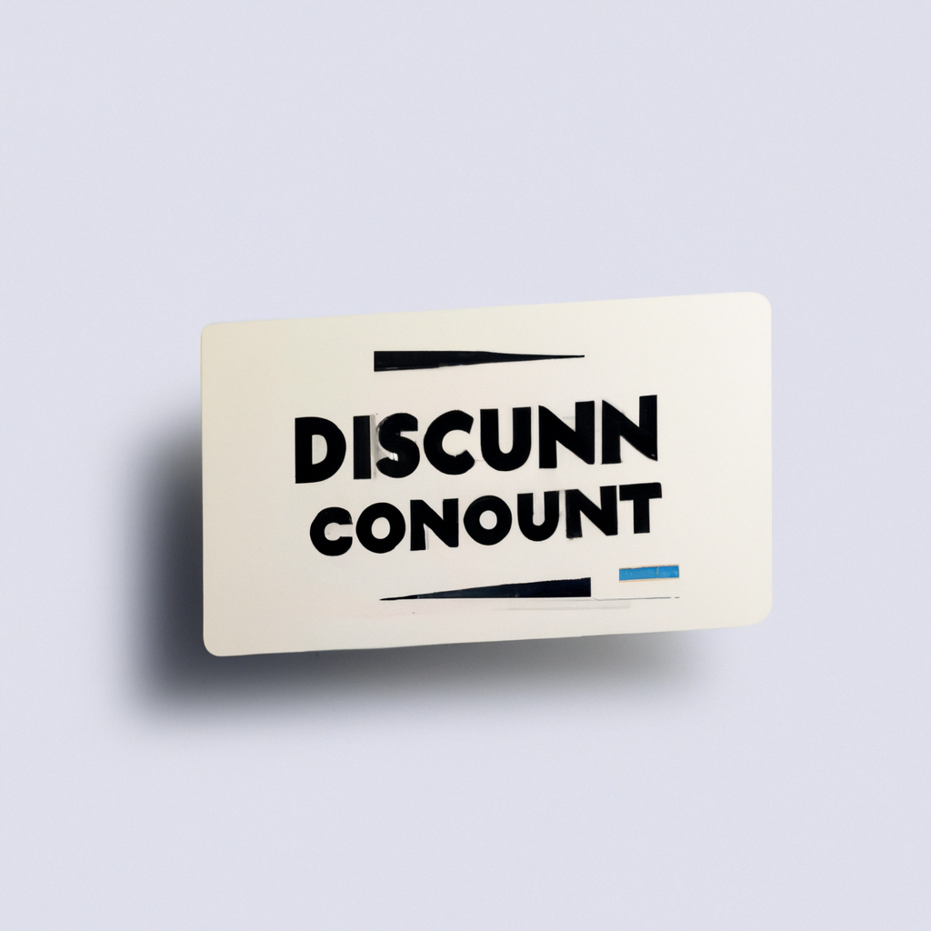 미니멀 할인 바우처 카드 이미지